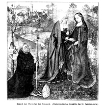 16th-C Dutch painting of Elizabeth's visit to pregnant Mary