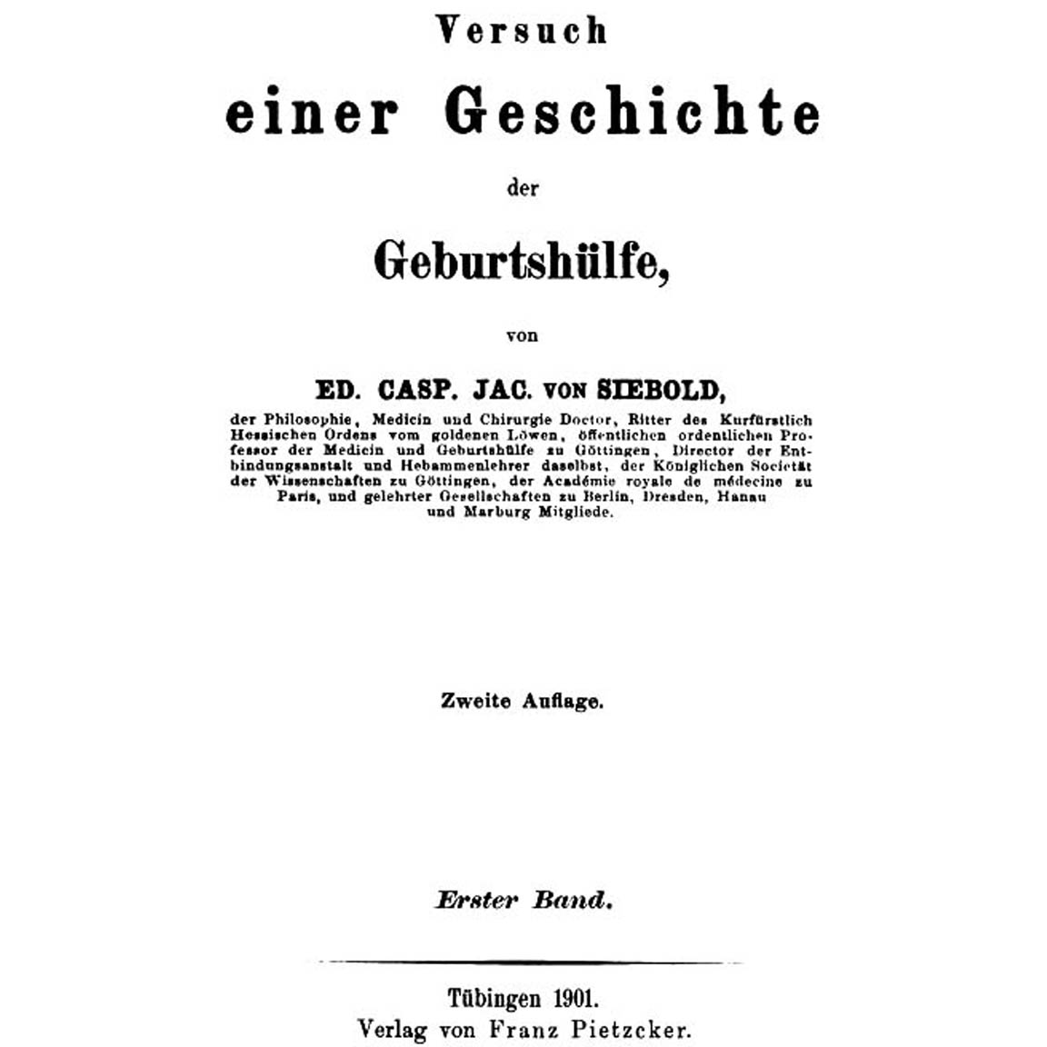 1901-von SIEBOLD-Geschichte