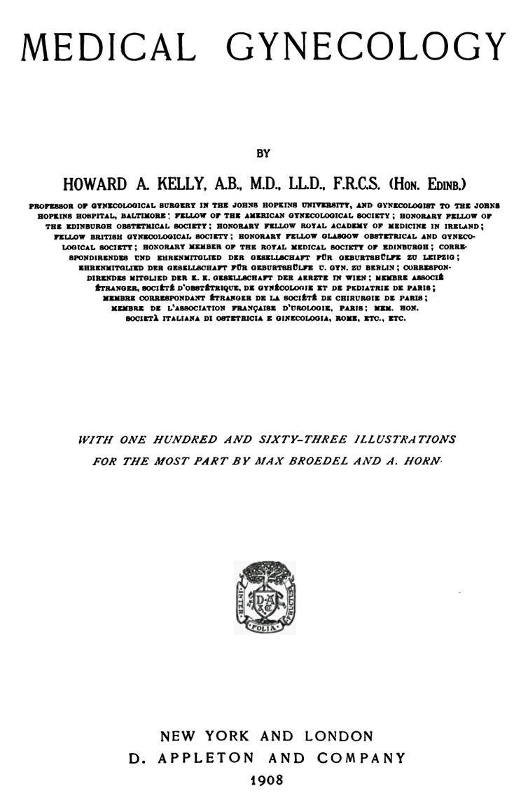1908-KELLY-Medical-Gynecology-title