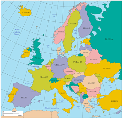 Map of Europe